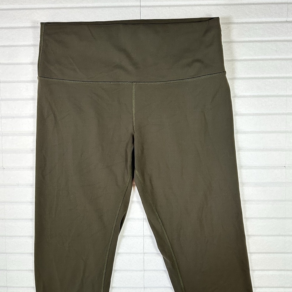 Lululemon Women's 12 Wunder Under Luxtreme High-Rise Crop Leggings- Army Green - Picture 3 of 8